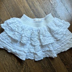 LoveShackFancy White skirt with Elastic Waist size 3-4 years